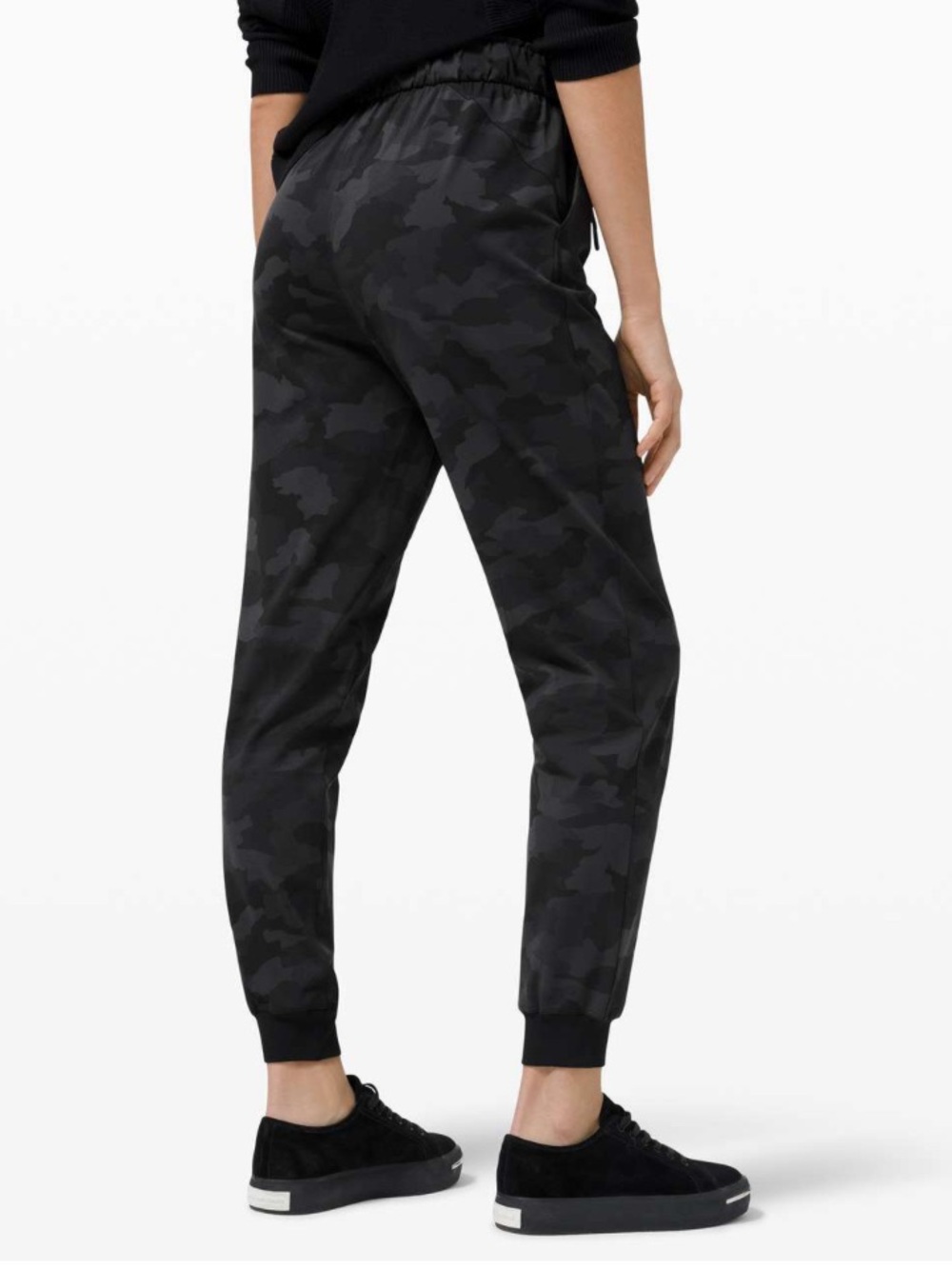 Lululemon Stretch High-Rise Jogger *Full Length Gray Black Camo size 12